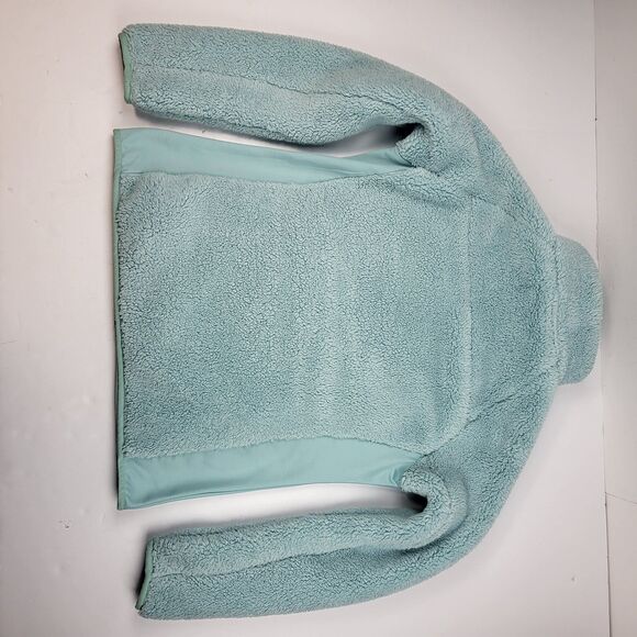 Columbia Women's Size Large Cloudy Day Full Zip Fleece Jacket Light Blue Aqua - Picture 11 of 13
